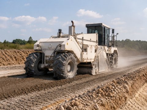 Zgarniarka do robót ziemnych — ogłoszenie demo